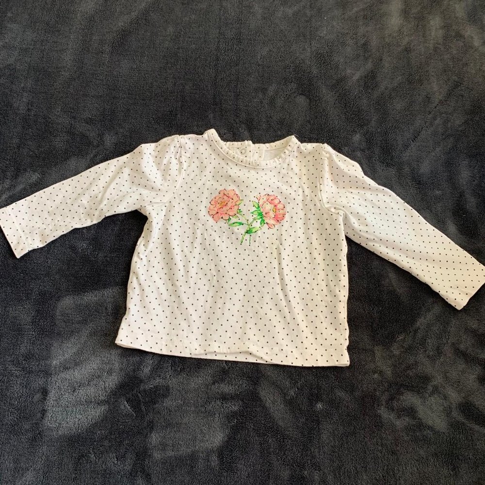 Little Me Polka Dot Long Sleeve Shirt 18M